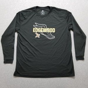 BSN Sports‎ Shirt Mens XL Black Long Sleeve Edgewood Winged Shoe
